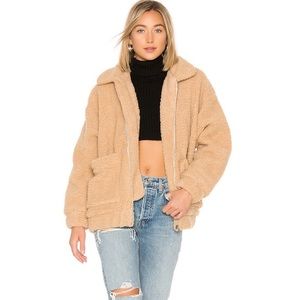 I.AM.GIA Pixie Coat in caramel size Small, worn and has pilling